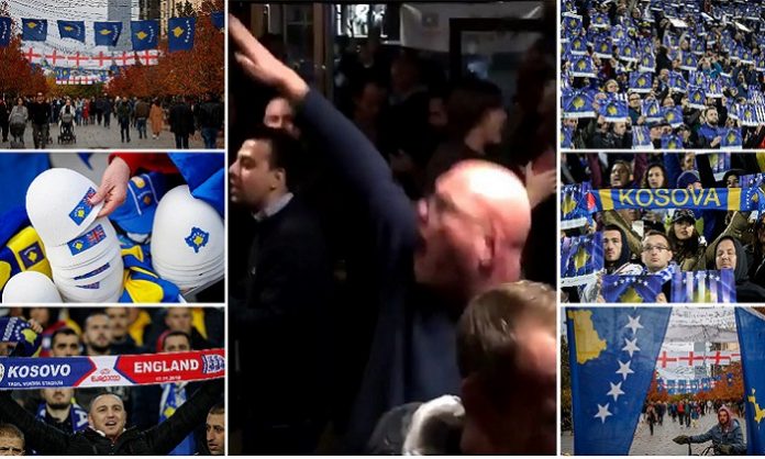 engleski navijači - kosovo