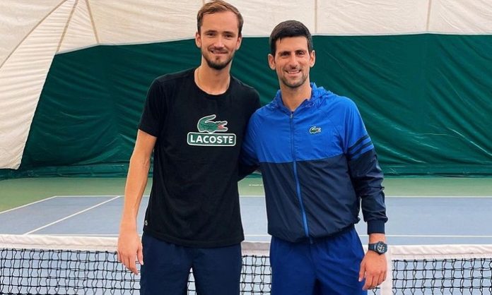 friends djokovic-medvedev