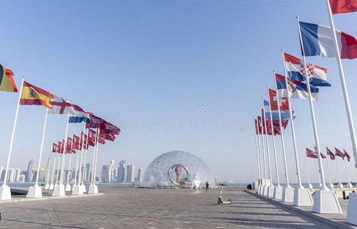 flags in qatar